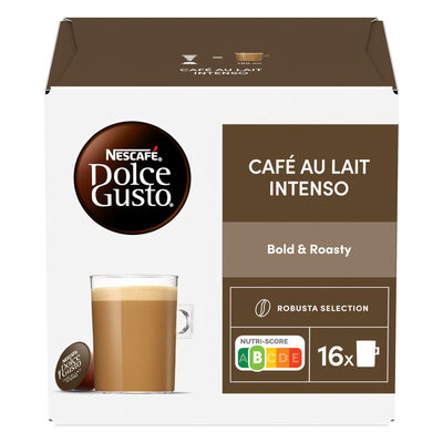 Capsules NESCAFE DOLCE GUSTO Café Au Lait Intenso 16 Capsules