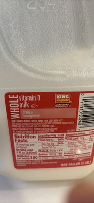 WHOLE vitamin D milk