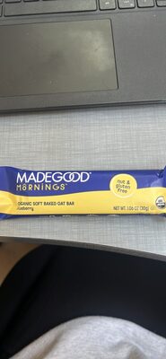 Organic Soft Baked Oat Bar Blueberry