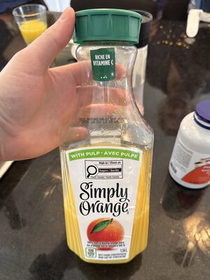Jus d'orange avec pulpe
