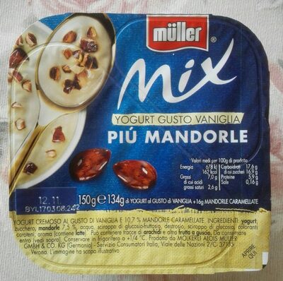 Müller Mix Yogurt gusto vaniglia più mandorle