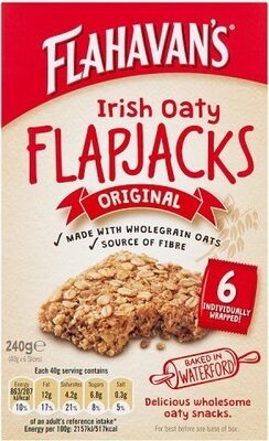 Irish Oaty Flapjacks Original 6 x (240g)