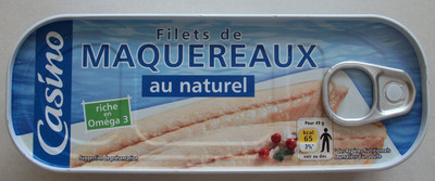 Filets de maquereaux au naturel