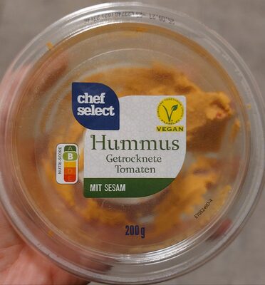 Hummus getrocknete Tomaten mit Sesam