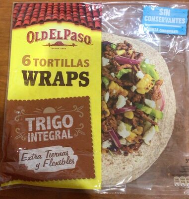 6 tortillas wraps de trigo integral