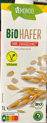 Bio-Haferfrink ohne Zuckerzusatz