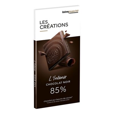 Tablette dégustation chocolat noir 85% - 100g