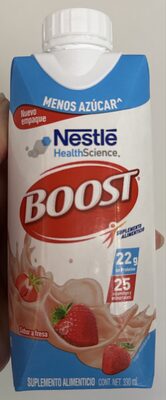 Boost Menos Azúcar sabor fresa.