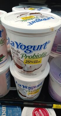Probiotic blended whole milk yogurt