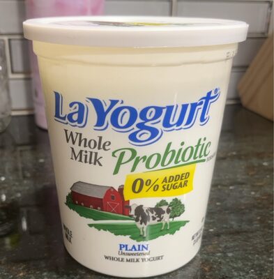 La yogurt Probiotic Whole Milk