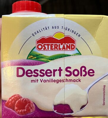 Dessert Soße mit Vanillegeschmack