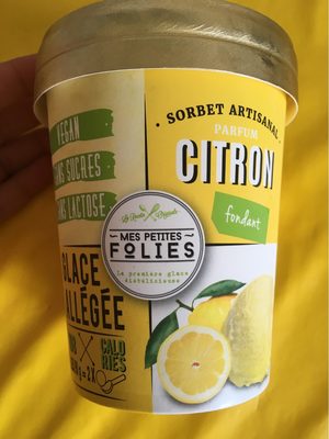 Sorbet artisanal citron