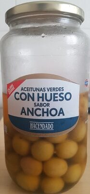 Aceitunas verdes con hueso sabor a anchoa