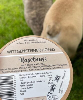 Haselnuss Eis