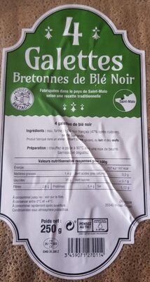 Galettes bretonnes au blé noir