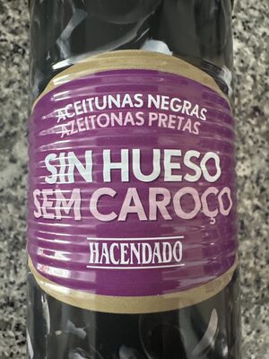 Azeitonas negras sem caroço
