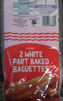 Iceland Part Baked Baguettes 2pk