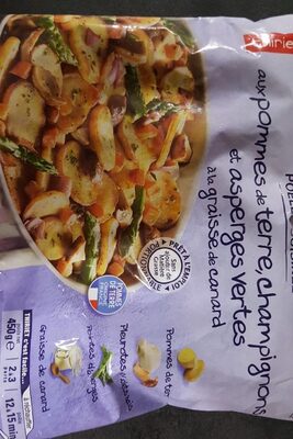 Poelee cuisinee pommes de terre champignons asperges vertes