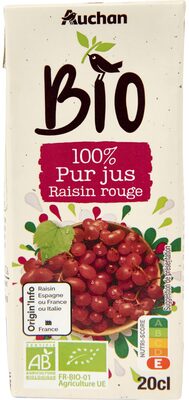 100% Pur jus Raisin rouge