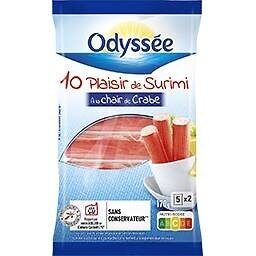10 bâtonnets plaisir de surimi à la chair de crabe - 170g