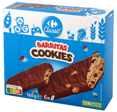Galletas cookies barritas