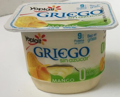 Yoghurt Yoplait Griego mango sin azúcar bajo en grasa