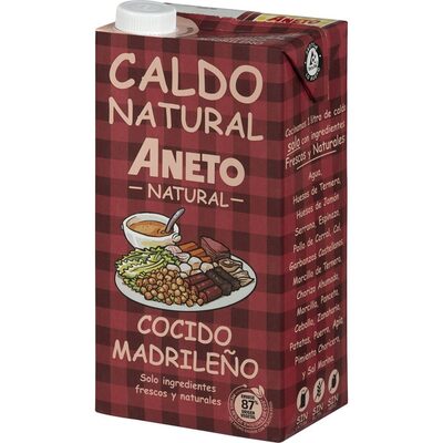 Caldo natural cocido madrileño