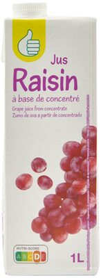 Jus Raisin à base de concentré