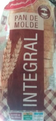 Pan de molde 100% integral de trigo