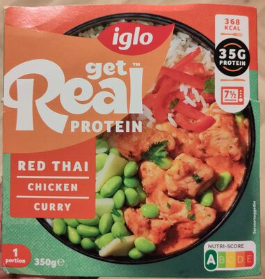 Iglo Get real protein red Thai chicken curry