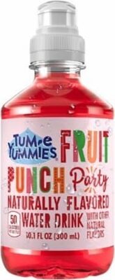 Fruit punch naturally flavored water drink