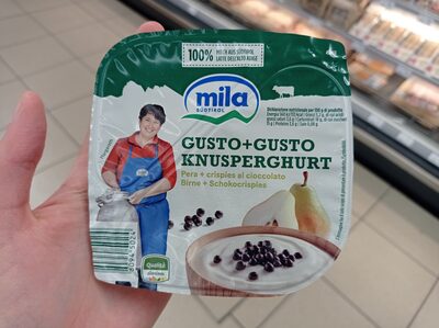 Yogurt pera e crispies al cioccolato