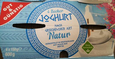 Joghurt nach griechischer Art Natur