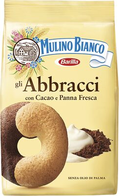 Mulino bianco abbracci biscuits au cacao et a la creme 350g
