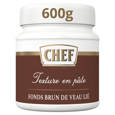 Fonds Brun de Veau Lié Premium CHEF Pot de 600 g pour 6 L à 12 L