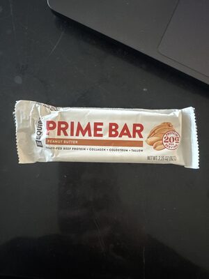 Prime Bar Peanut Butter Grass-fed Beef Protein + Collagen + Colostrum + Tallow