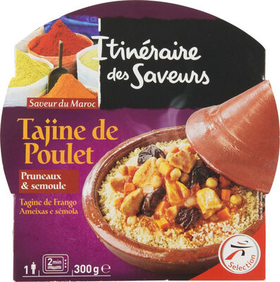 Tajine de poulet pruneaux & semoule