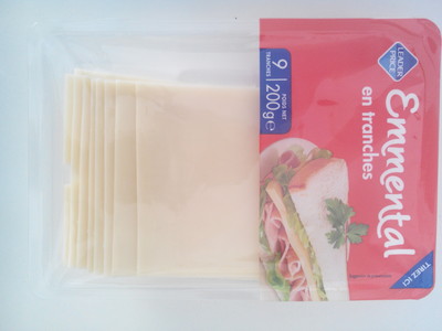 Emmental (28,5% MG) x 9 tranches  - 200 g - Leader Price