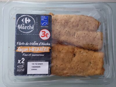 Filets de colin d'Alaska façon meunière Fins et savoureux