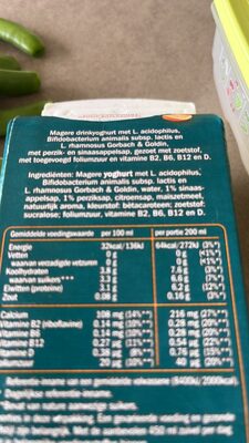 Optime PROBIOTICA DRINKYOGHURT' PERZIK SINAASAPPEL