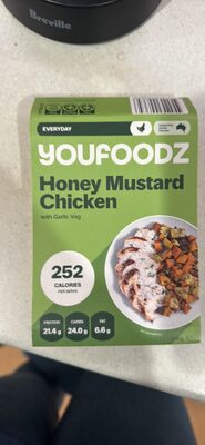 Honey Mustard Chicken with Garlic Veg