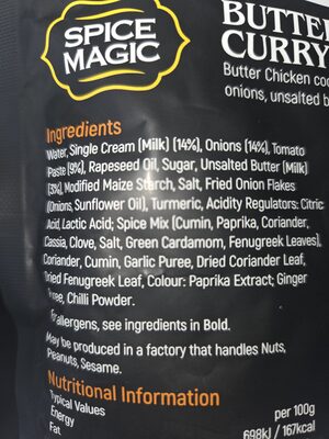 Butter Chicken Curry Sauce