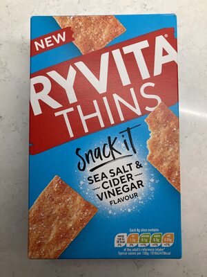 Sea Salt & Cider Vinegar Flavour Ryvita Thins