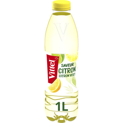 VITTEL 100% NATUREL eau aromatisée Citron & Citron vert 1L