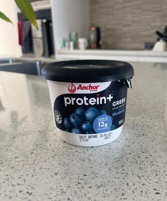 Greek Style Yoghurt with a Layer of Blueberry
