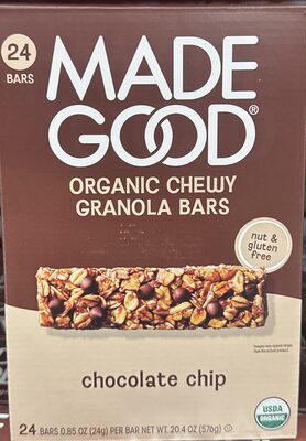 Organic Chewy Granola Bars chocolate chip