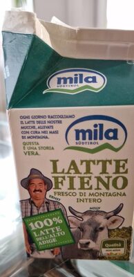 Latte fieno fresco di montagna intero