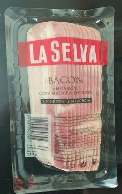 Bacon ahumado con madera de haya