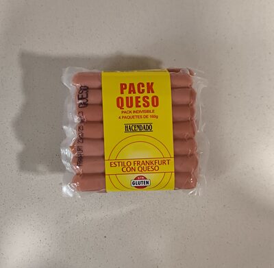 Salchicha estilo frankfurt con queso