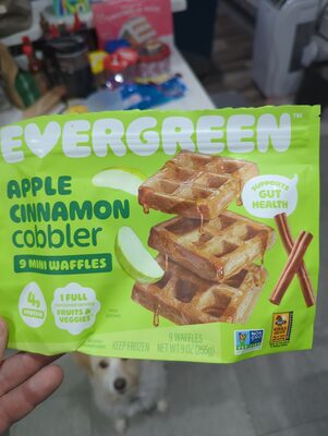 APPLE CINNAMON cobbler 9 MINI WAFFLES